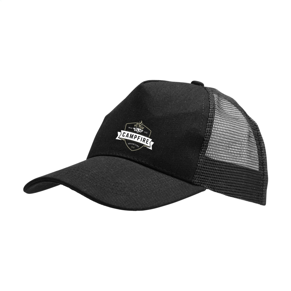 Logo trade corporate gift photo of: Trucker Recycled Cotton cap