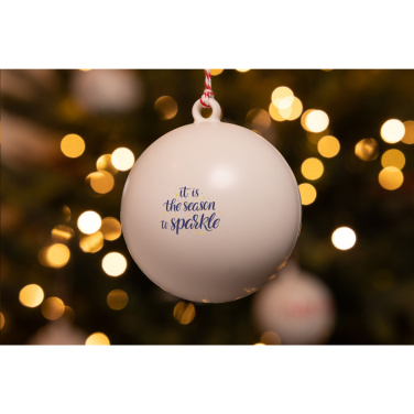 Logo trade promotional products picture of: Christmas Bauble Ø 7 cm Recycled PP - Made in Europe