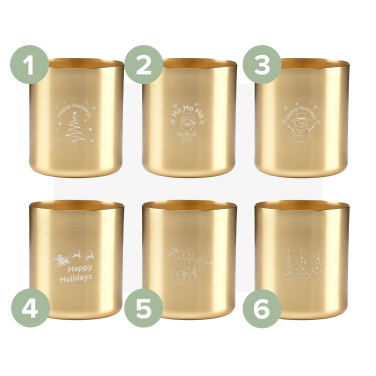 Logo trade promotional items picture of: Wooosh Scented Candle True Wood X-Mas