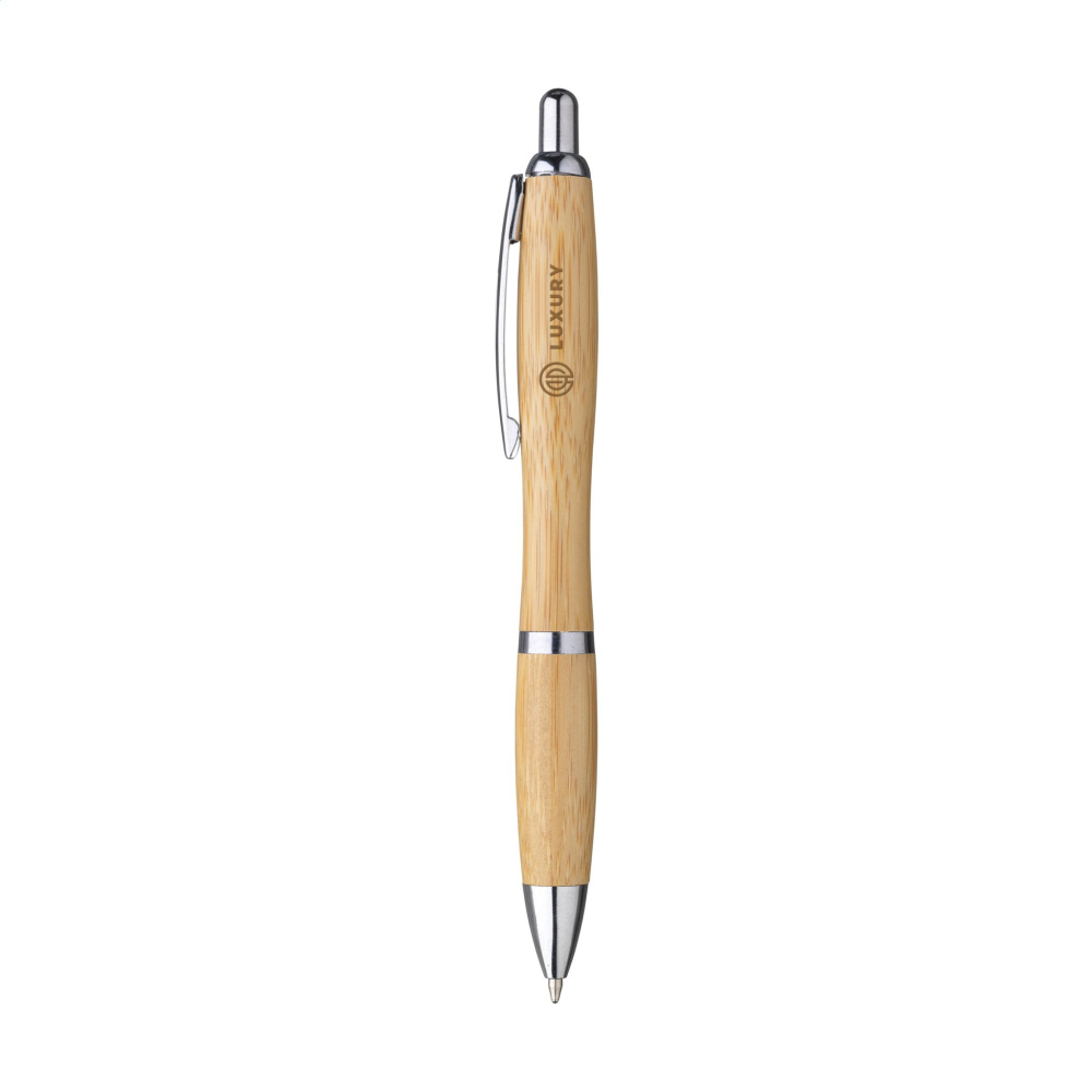 Logo trade corporate gifts image of: Athos Bamboo pen