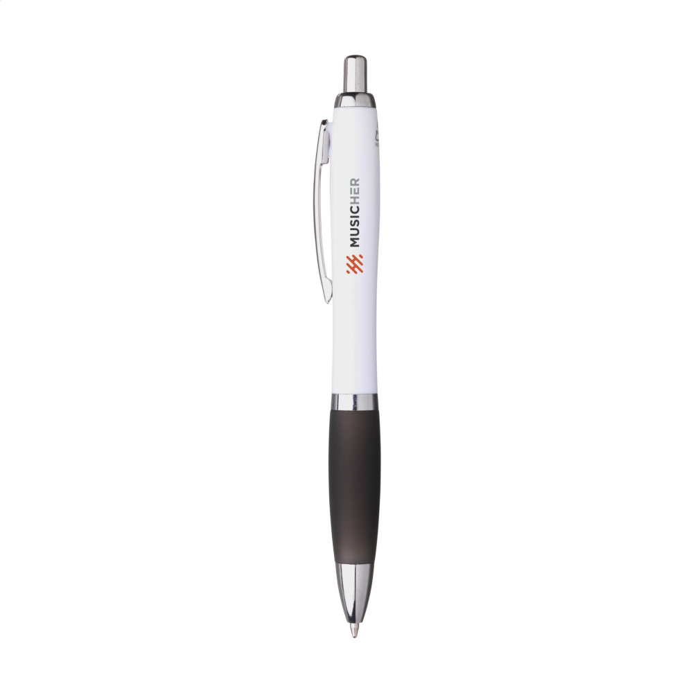 Logo trade promotional giveaway photo of: Athos Trans GRS Recycled ABS pen