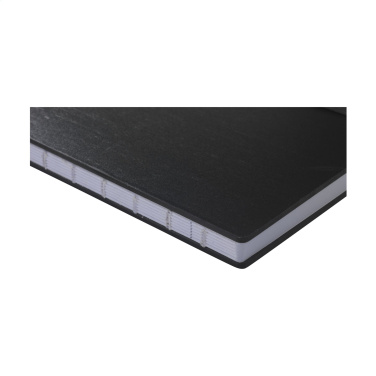 Logotrade promotional giveaway picture of: Bamboo Journal Naked Spine Paper Notebook Black A5