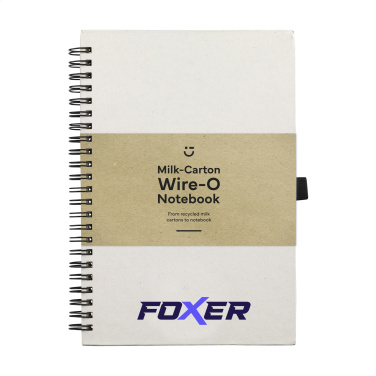 Logotrade promotional products photo of: Milk-Carton Wire-O Paper Notebook A5