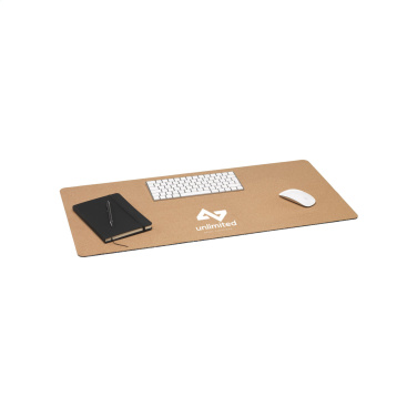 Logo trade promotional merchandise photo of: Faro Cork Deskpad