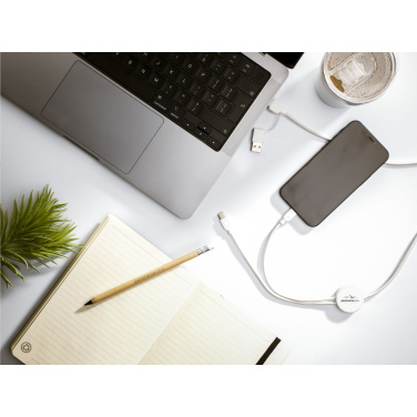 Logotrade advertising product image of: Monti Recycled Leather - Paper Notebook A5