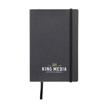 Logotrade advertising products photo of: Monti Recycled Leather - Paper Notebook A5