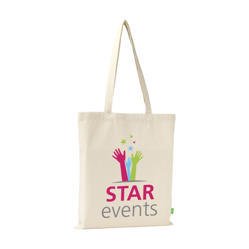 Logo trade promotional merchandise picture of: Organic Canvas GOTS Shopper (320 g/m²)