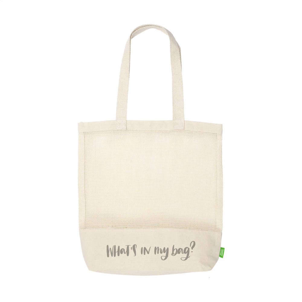 Logo trade promotional gifts picture of: Natura Organic Mesh Shopper (180 g/m²) shopping bag