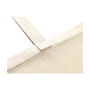 Logo trade promotional items image of: Natura Organic Mesh Shopper (180 g/m²) shopping bag