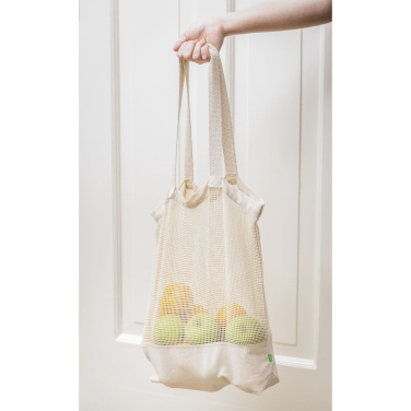 Logotrade advertising product image of: Natura Organic Mesh Shopper (180 g/m²) shopping bag
