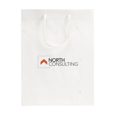 Logotrade promotional product image of: Leaf It Bag recycled with straw fibres (180 g/m²) L