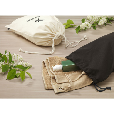 Logotrade promotional item picture of: Gift Pouch GRS Recycled Cotton (150 g/m²) L