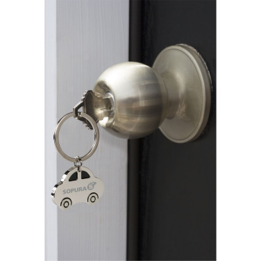 Logo trade business gifts image of: Cars key ring