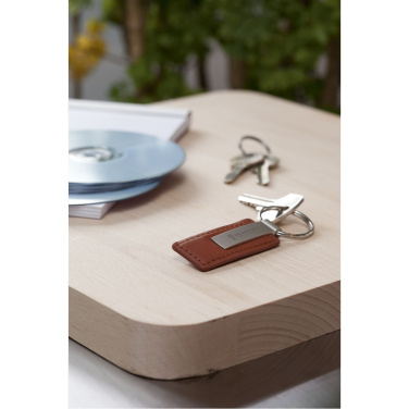 Logotrade corporate gift image of: LeatherKey keyring