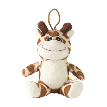 Logo trade business gift photo of: Animal Friend Giraffe cuddle toy