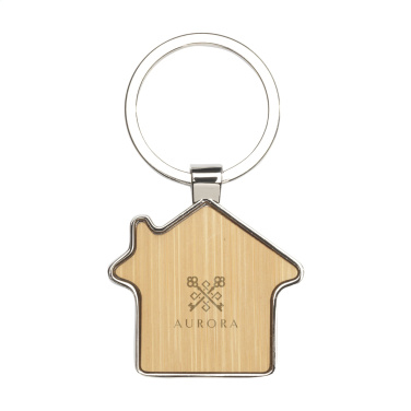 Logo trade advertising product photo of: Casa bamboo keyring
