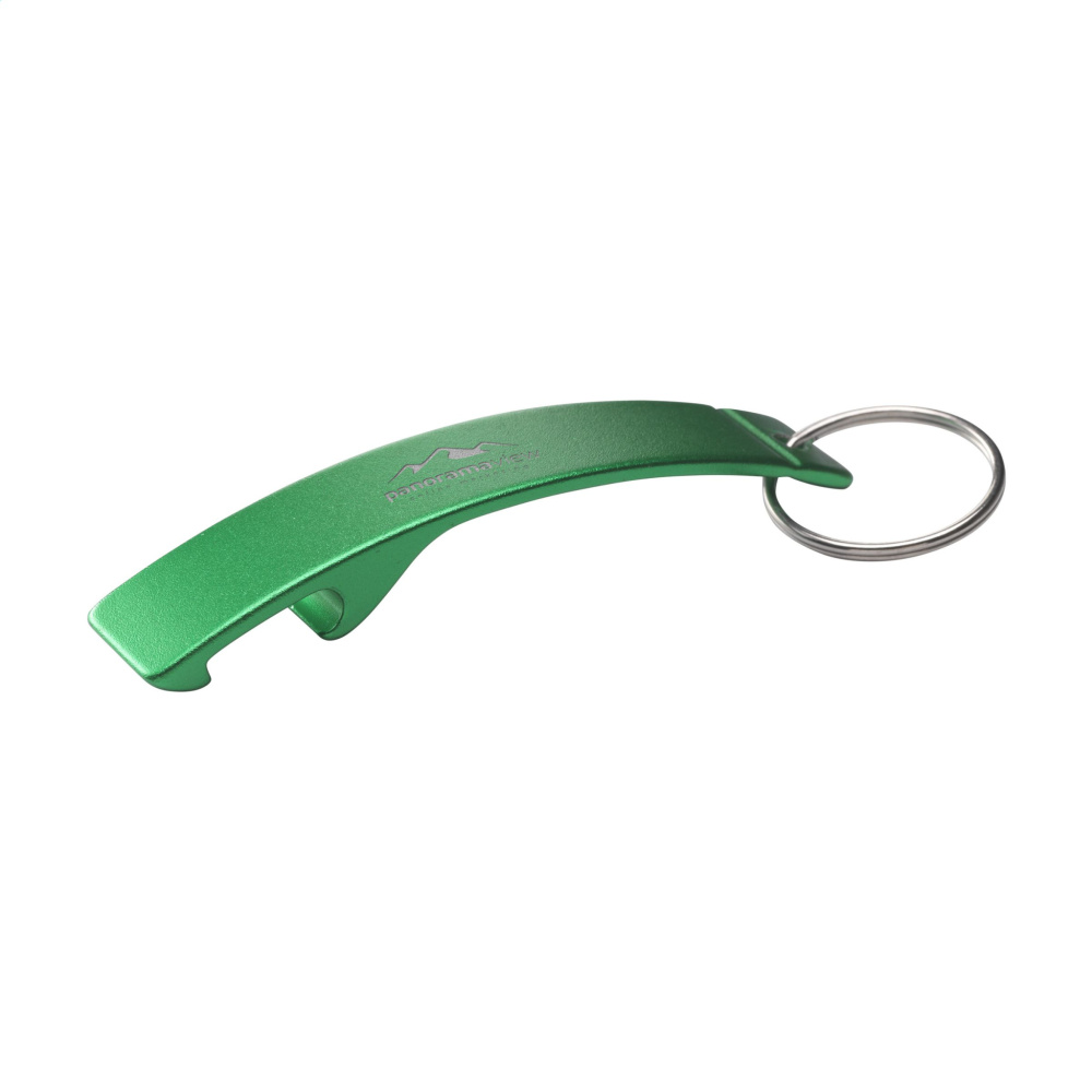 Logo trade promotional products picture of: Alu Opener GRS Recycled keyring