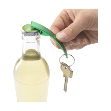 Logo trade promotional products picture of: Alu Opener GRS Recycled keyring