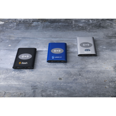 Logotrade corporate gifts photo of: Aluminium 8000 Wireless Powerbank wireless charger