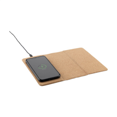 Logotrade promotional merchandise image of: Cork Wireless Charging Mousepad