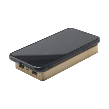 Logo trade promotional giveaways image of: Solar Powerbank 8000+ Wireless Charger