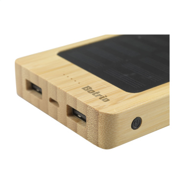 Logo trade promotional items image of: Solar Powerbank 8000+ Wireless Charger