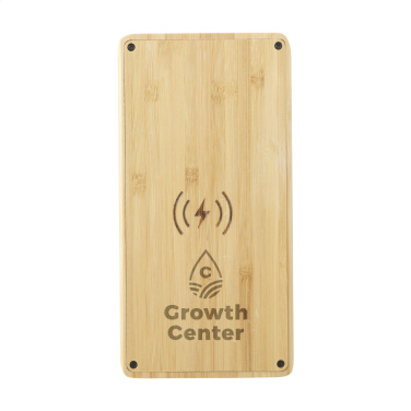 Logo trade promotional merchandise photo of: Solar Powerbank 8000+ Wireless Charger