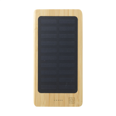 Logo trade promotional gifts image of: Solar Powerbank 8000+ Wireless Charger