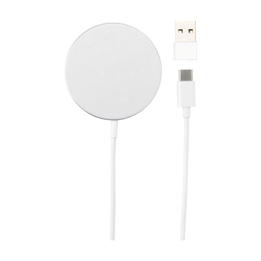 Logo trade corporate gifts image of: Force MagSafe 10W Recycled Wireless Charger