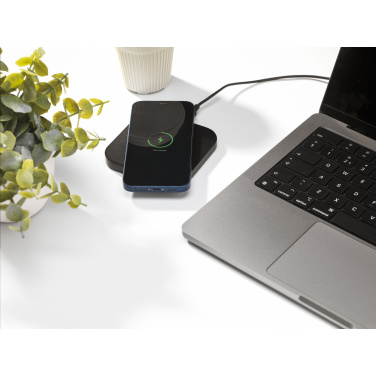 Logo trade promotional gifts picture of: Bamboo Wireless Charger 15W