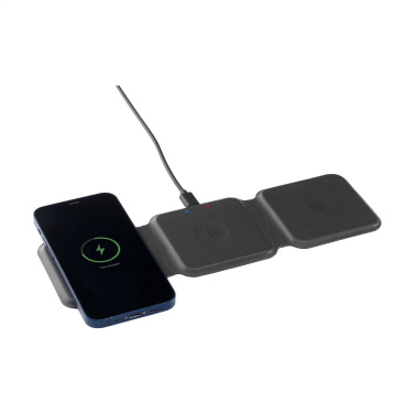 Logotrade corporate gift image of: TriCharge RCS  Recycled PU Wireless Charger