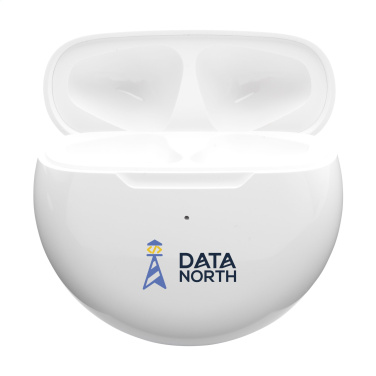 Logo trade corporate gifts image of: Calypso RCS Recycled Wireless Earbuds