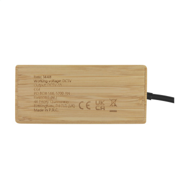 Logo trade promotional gifts picture of: Fyra Bamboo Hub
