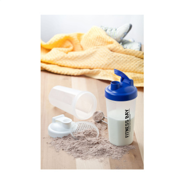 Logo trade promotional merchandise image of: Shaker Protein 600 ml drinking cup