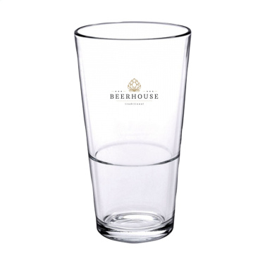 Logo trade promotional items picture of: Beer Glass Stackable 340 ml