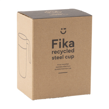 Logo trade promotional products image of: Fika RCS Recycled Steel Cup 400 ml thermo cup
