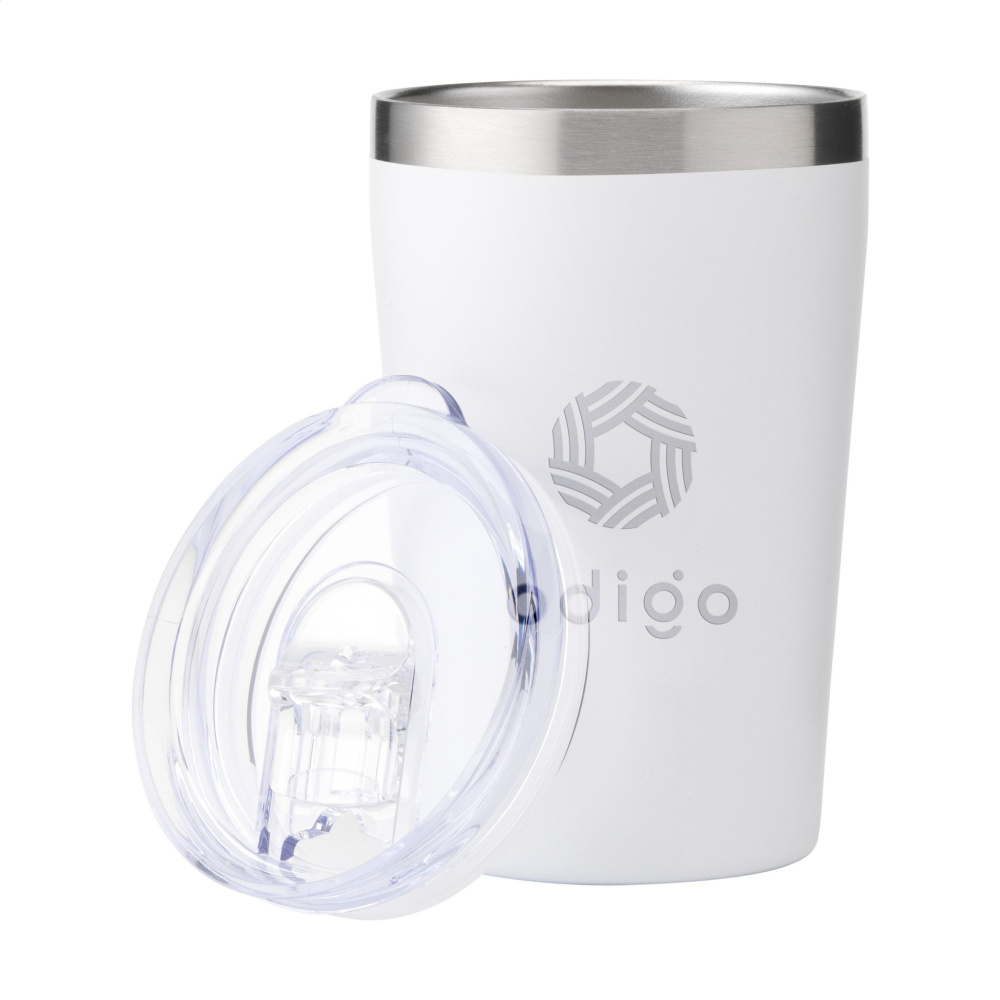 Logotrade promotional product image of: Re-Steel RCS Recycled Coffee Mug 380 ml thermo cup