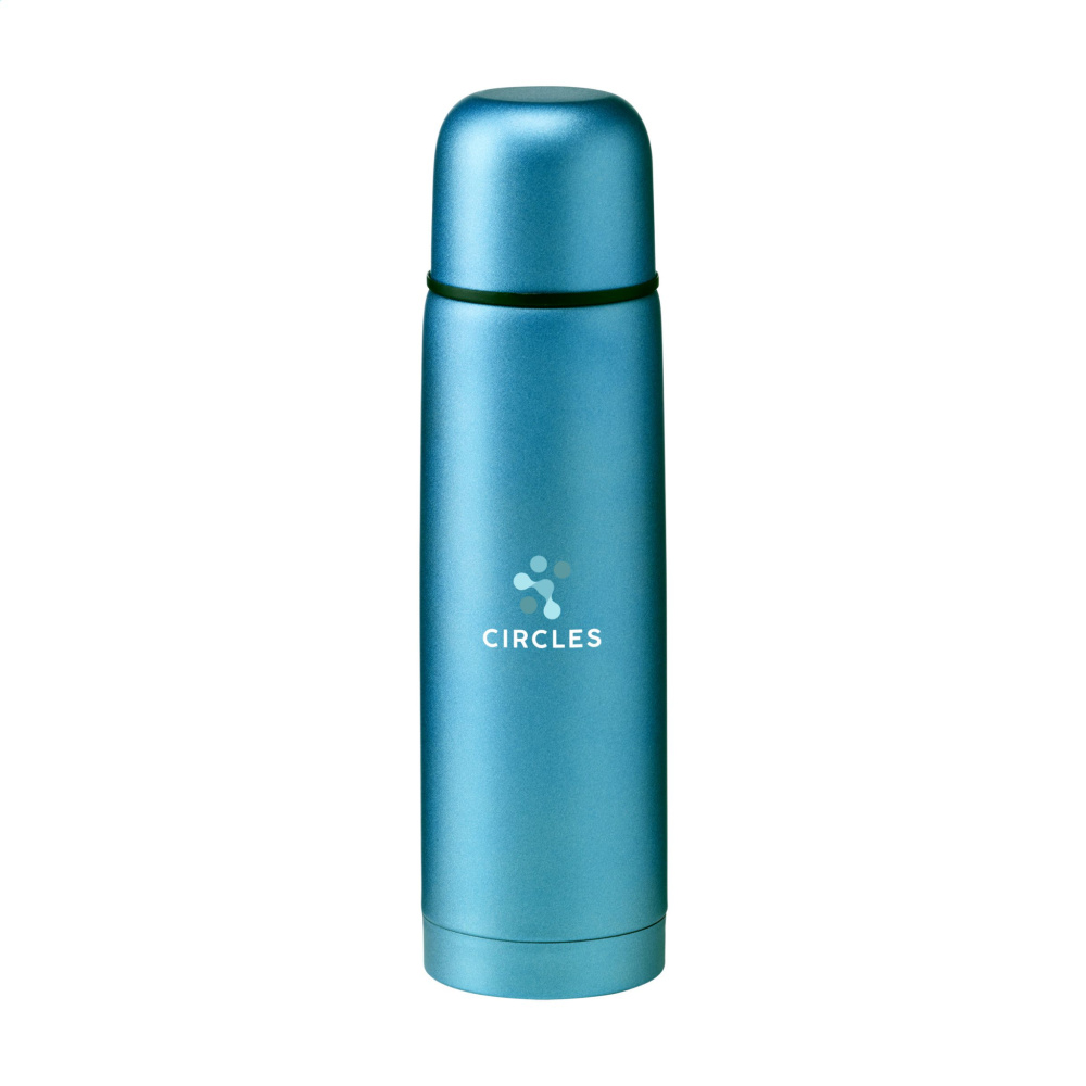 Logo trade promotional products picture of: Frosted Bottle RCS Recycled Steel 500 ml thermo bottle