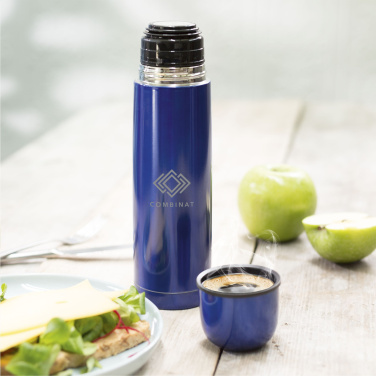 Logo trade promotional products image of: ThermoColour RCS Recycled Steel 500 ml thermo bottle