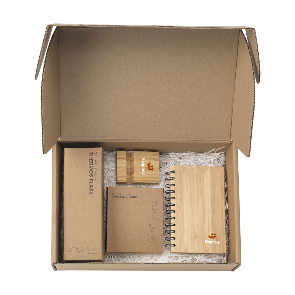 Logotrade business gift image of: Merch Set Bamboo Boost