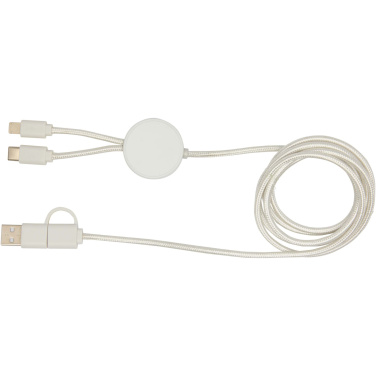 Logo trade business gift photo of: Citala 5-in-1 recycled plastic 150 cm data sync and 27W fast charge cable