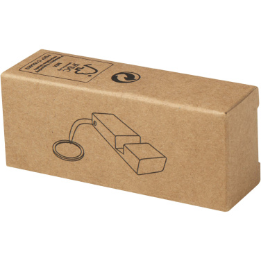 Logotrade promotional merchandise image of: Bosona bamboo phone holder with keychain