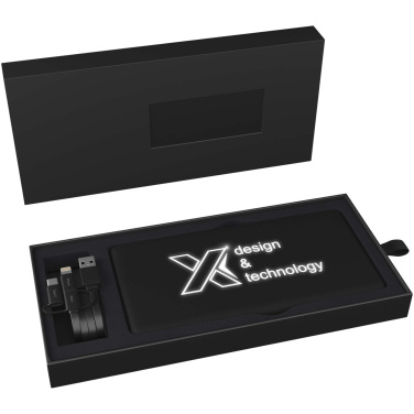 Logotrade promotional merchandise picture of: SCX.design P30 8000 mAh light-up solar power bank