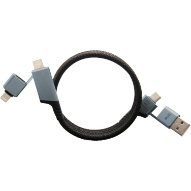 Logo trade advertising product photo of: SCX.design C52 100W 4-in-1 rPET magnetic ultra fast charging cable 