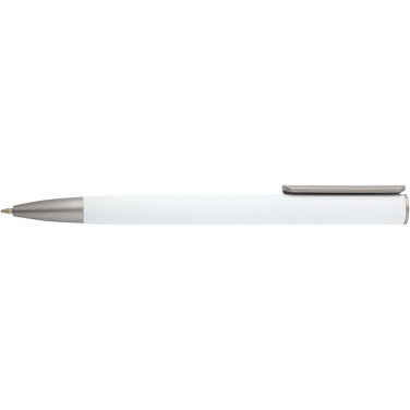 Logo trade promotional merchandise photo of: Ziggur aluminium ballpoint pen (blue ink)
