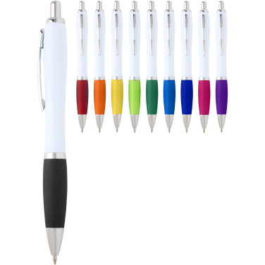 Logo trade promotional merchandise photo of: Nash recycled plastic ballpoint pen (black ink)