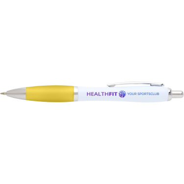 Logotrade promotional item picture of: Nash recycled plastic ballpoint pen (blue ink)