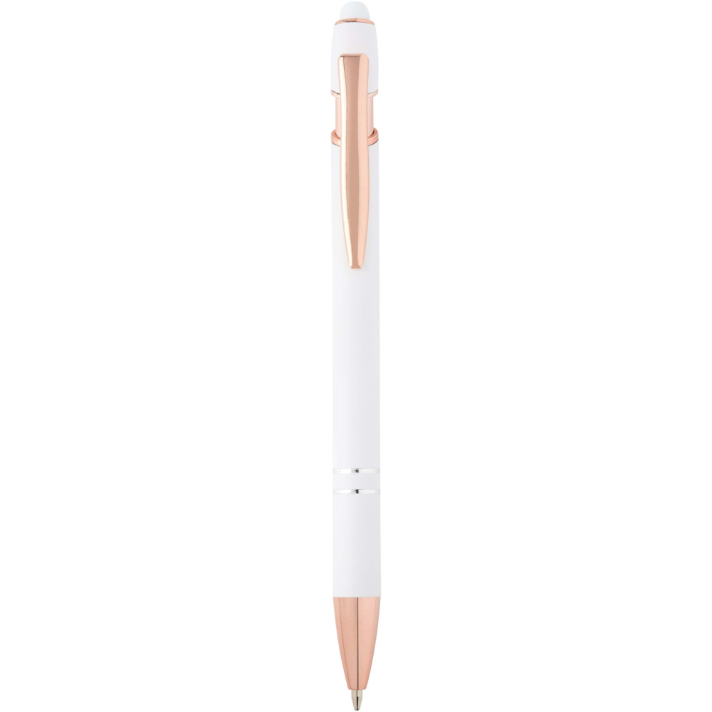 Logotrade promotional gift picture of: Nanna ballpoint pen with rose gold finish (blue ink)