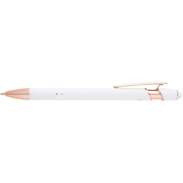 Logotrade promotional gift image of: Nanna ballpoint pen with rose gold finish (blue ink)