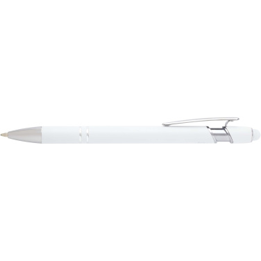 Logo trade corporate gifts picture of: Kish ballpoint pen with silver finish (blue ink)